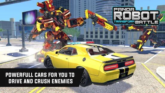 Скачать бесплатно Police Panda Robot Car Transform: Robot Car Games [Мод безлимитные монеты] 3.1 - RU apk на Андроид