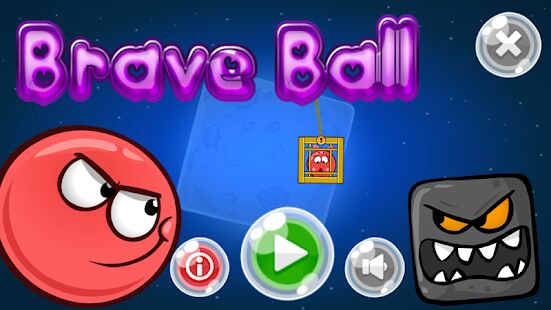 Скачать бесплатно Brave Ball (Game Troll) [Мод открытые покупки] 1.4 - Русская версия apk на Андроид