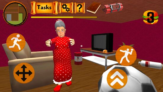 Скачать бесплатно Neighbor Granny. Scary Secret 3D [Мод открытые покупки] 1.3 - Русская версия apk на Андроид