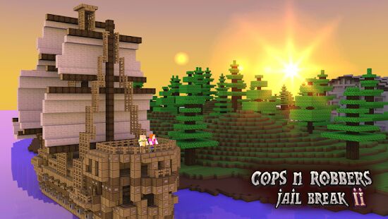 Скачать бесплатно Cops N Robbers: 3D Pixel Prison Games 2 [Мод безлимитные монеты] 2.2.6 - RU apk на Андроид