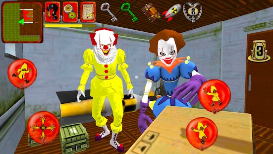 Скачать бесплатно Clown Brothers. Neighbor Escape 3D [Мод открытые покупки] 1.5 - RUS apk на Андроид