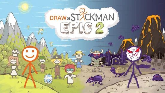 Скачать бесплатно Draw a Stickman: EPIC 2 [Мод открытые уровни] 1.1.8 - RU apk на Андроид