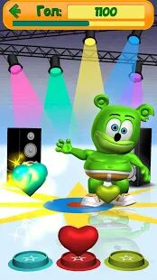 Скачать бесплатно Говоря Gummy Bear [Мод открытые уровни] 3.5.5 - Русская версия apk на Андроид