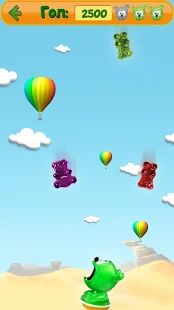 Скачать бесплатно Говоря Gummy Bear [Мод открытые уровни] 3.5.5 - Русская версия apk на Андроид