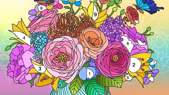 Скачать бесплатно Coloring Book - Color by Number & Paint by Number [Мод открытые покупки] 1.7.8 - Русская версия apk на Андроид