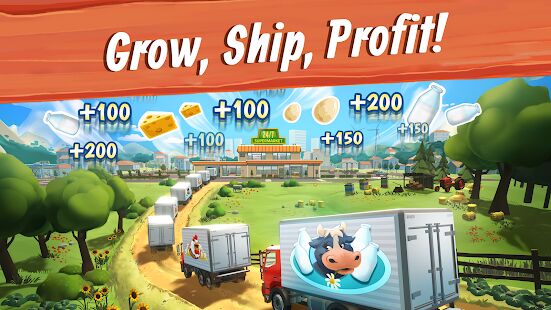 Скачать бесплатно Big Farm: Mobile Harvest  [Мод открытые уровни] 7.12.20919 - Русская версия apk на Андроид