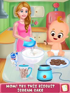 Скачать бесплатно Mommy Homemade Ice Cream Cooking [Мод много денег] 1.0 - Русская версия apk на Андроид