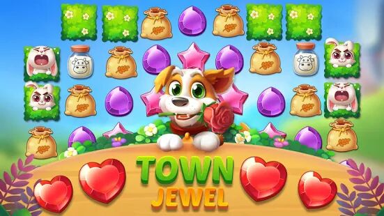 Скачать бесплатно Jewel Town - 3 наиболее подходящих уровня [Мод безлимитные монеты] 1.9.0 - RU apk на Андроид