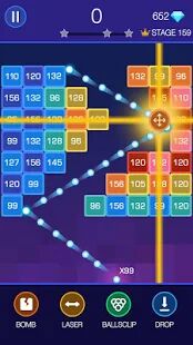 Скачать бесплатно Bricks Breaker - Glow Balls [Мод меню] 1.21.208 - RU apk на Андроид