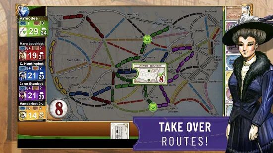 Скачать бесплатно Ticket to Ride [Мод безлимитные монеты] 2.7.11-6980-90471d26 - RUS apk на Андроид