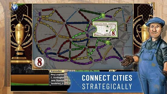 Скачать бесплатно Ticket to Ride [Мод безлимитные монеты] 2.7.11-6980-90471d26 - RUS apk на Андроид