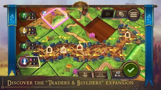 Скачать бесплатно Carcassonne: Official Board Game -Tiles & Tactics [Мод открытые покупки] 1.9 - RUS apk на Андроид