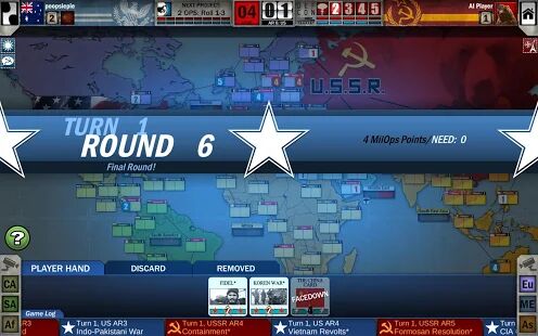 Скачать бесплатно Twilight Struggle [Мод открытые покупки] 1.4.2 - Русская версия apk на Андроид