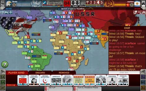 Скачать бесплатно Twilight Struggle [Мод открытые покупки] 1.4.2 - Русская версия apk на Андроид