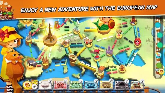 Скачать бесплатно Ticket to Ride: First Journey  [Мод много монет] 0.3.27 - Русская версия apk на Андроид