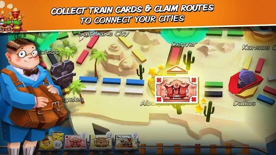 Скачать бесплатно Ticket to Ride: First Journey  [Мод много монет] 0.3.27 - Русская версия apk на Андроид