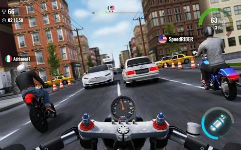 Скачать бесплатно Moto Traffic Race 2: Multiplayer [Мод много денег] 1.21.00 - RUS apk на Андроид