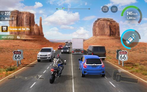 Скачать бесплатно Moto Traffic Race 2: Multiplayer [Мод много денег] 1.21.00 - RUS apk на Андроид