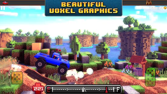 Скачать бесплатно Blocky Roads [Мод много монет] 1.3.7 - Русская версия apk на Андроид