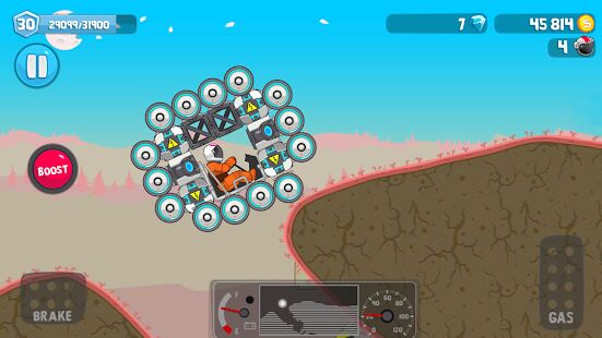 Скачать бесплатно RoverCraft - построй луноход [Мод открытые покупки] 1.40 - RU apk на Андроид