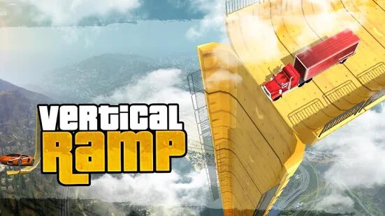 Скачать бесплатно Vertical Mega Ramp Impossible 3D [Мод много монет] 1.12 - Русская версия apk на Андроид