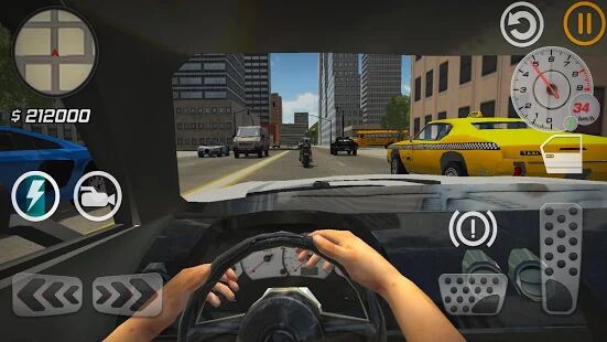 Скачать бесплатно City Car Driver 2020 [Мод много монет] 2.0.7 - Русская версия apk на Андроид