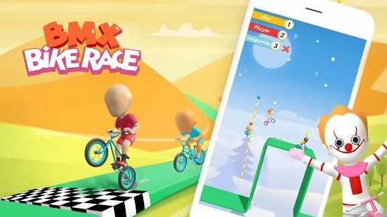 Скачать бесплатно BMX Bike Race [Мод безлимитные монеты] 1.14 - RUS apk на Андроид