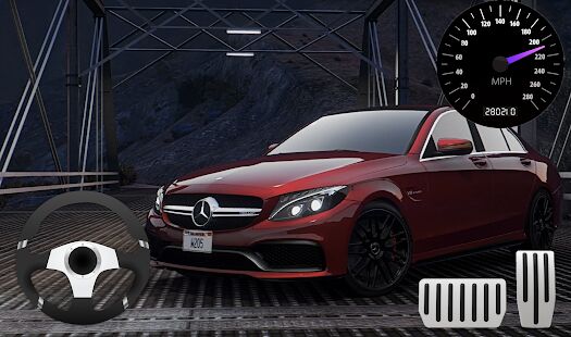 Скачать бесплатно Parking Mercedes C63 AMG City Drive [Мод меню] 11.2 - RUS apk на Андроид