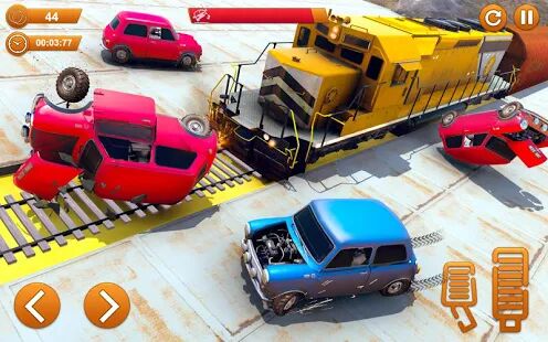 Скачать бесплатно Train Vs Car Crash: Гоночные игры 2019 [Мод много денег] 1.2 - RU apk на Андроид