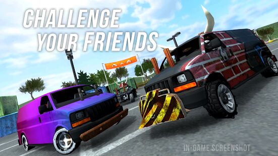 Скачать бесплатно Demolition Derby Multiplayer [Мод много денег] 1.3.6 - Русская версия apk на Андроид