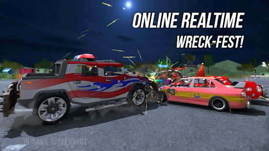 Скачать бесплатно Demolition Derby Multiplayer [Мод много денег] 1.3.6 - Русская версия apk на Андроид