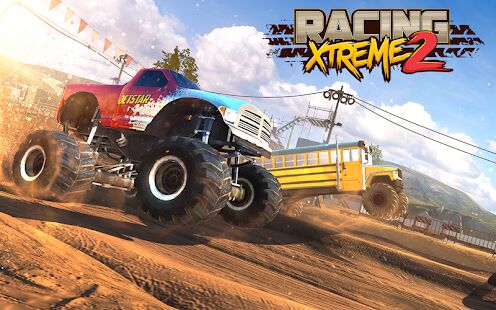 Скачать бесплатно Racing Xtreme 2: Top Monster Truck & Offroad Fun [Мод много монет] 1.11.1 - RUS apk на Андроид