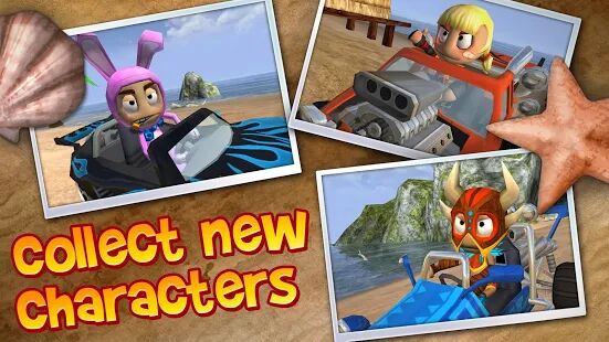 Скачать бесплатно Beach Buggy Blitz [Мод открытые уровни] 1.5 - Русская версия apk на Андроид