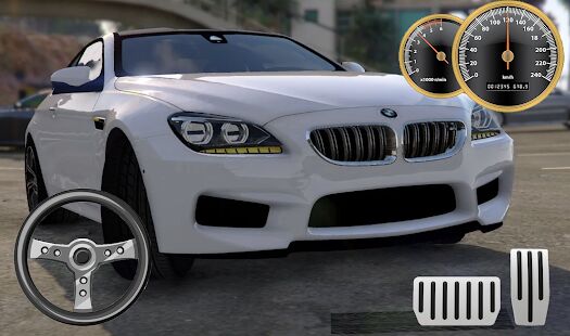 Скачать бесплатно Drive BMW M6 Coupe - City & Parking [Мод открытые уровни] 5.2 - RU apk на Андроид