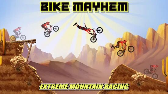 Скачать бесплатно Bike Mayhem Mountain Racing [Мод много денег] 1.5 - RU apk на Андроид