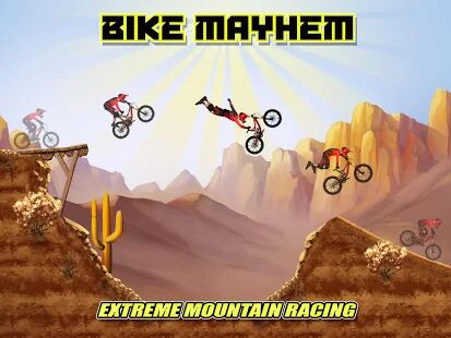 Скачать бесплатно Bike Mayhem Mountain Racing [Мод много денег] 1.5 - RU apk на Андроид