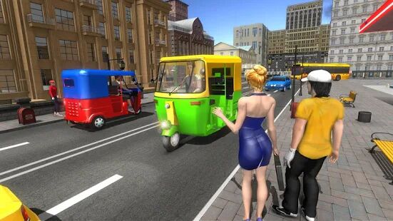 Скачать бесплатно Modern Rickshaw Driving Simulator - New Games 3D [Мод открытые уровни] 1.8.1 - Русская версия apk на Андроид