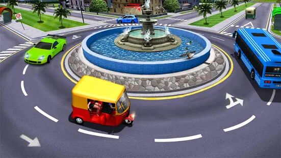 Скачать бесплатно Modern Rickshaw Driving Simulator - New Games 3D [Мод открытые уровни] 1.8.1 - Русская версия apk на Андроид