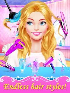 Скачать бесплатно Girl Games: Hair Salon Makeup Dress Up Stylist [Мод меню] 1.4 - RUS apk на Андроид