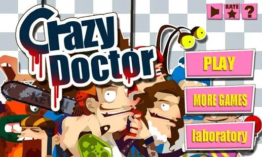 Скачать бесплатно Полоумный Врач - Crazy Doctor [Мод много монет] 1.8 - Русская версия apk на Андроид