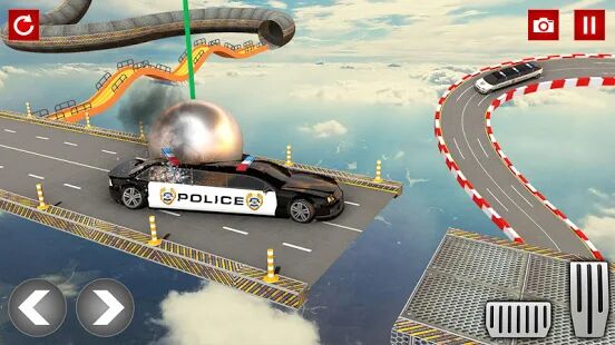 Скачать бесплатно Police Limo Car Stunt Games : Mega Ramps Car Games [Мод много денег] 2.5 - Русская версия apk на Андроид