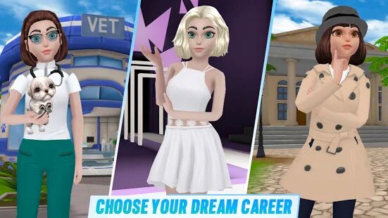 Скачать бесплатно Virtual Sim Story: Dream Life [Мод меню] 6.3 - Русская версия apk на Андроид