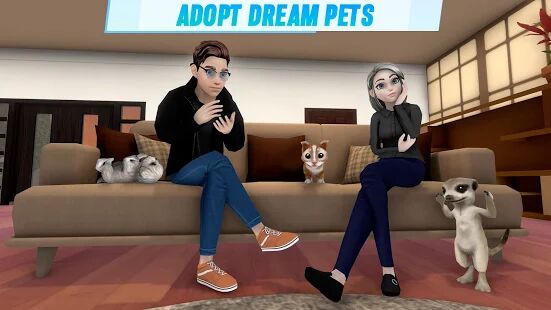 Скачать бесплатно Virtual Sim Story: Dream Life [Мод меню] 6.3 - Русская версия apk на Андроид