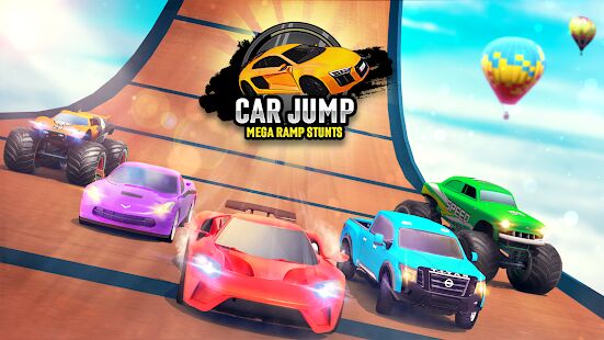 Скачать бесплатно Mega Ramps Ultimate Car Jumping - Impossible Drive [Мод меню] Зависит от устройства - Русская версия apk на Андроид