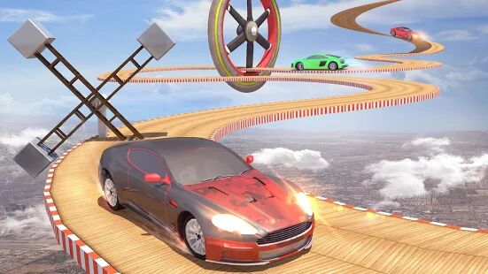 Скачать бесплатно Mega Ramp Car Stunts Racing: Невозможные трассы 3D [Мод открытые покупки] 2.4.3 - RUS apk на Андроид