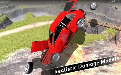 Скачать бесплатно Car Crash Test Simulator 3d: Leap of Death [Мод открытые уровни] 1.6 - RUS apk на Андроид