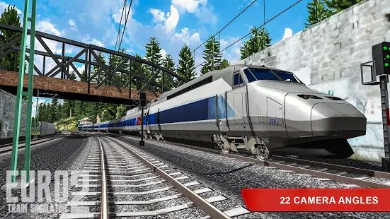 Скачать бесплатно Euro Train Simulator 2 [Мод много монет] 2020.4.35 - RUS apk на Андроид