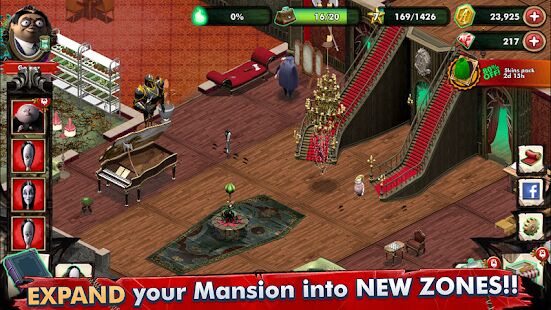 Скачать бесплатно Addams Family: Mystery Mansion - The Horror House! [Мод открытые покупки] 0.3.6 - Русская версия apk на Андроид