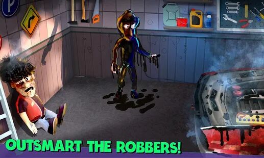 Скачать бесплатно Scary Robber Home Clash [Мод открытые уровни] 1.8.1 - RU apk на Андроид