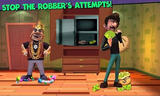 Скачать бесплатно Scary Robber Home Clash [Мод открытые уровни] 1.8.1 - RU apk на Андроид